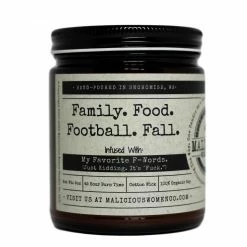 Candles + Scents Malicious Women Candle Co. - Family.Food.Football.Fall.