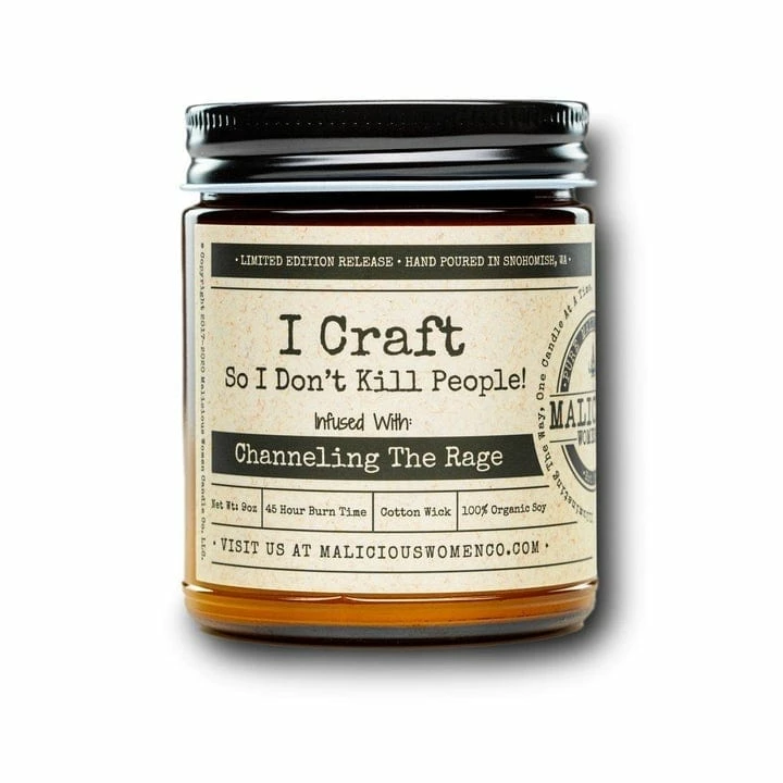 Malicious Women Candle Co. - I Craft So I Don't Kill People Candles + Scents 3 Malicious Women Candle Co. - I Craft So I Don't Kill People Candles + Scents