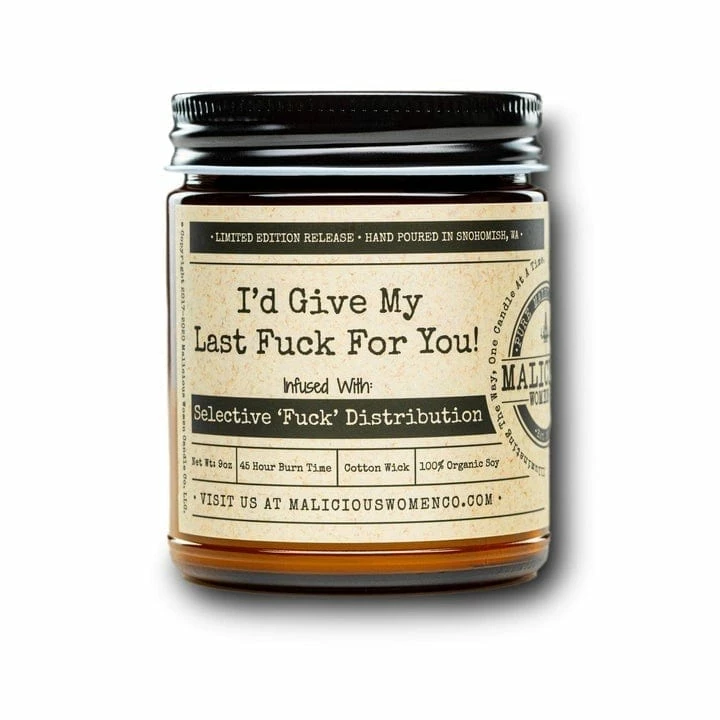 Malicious Women Candle Co. - I'd Give My Last Fuck For You! Candles + Scents 3 Malicious Women Candle Co. - I'd Give My Last Fuck For You! Candles + Scents