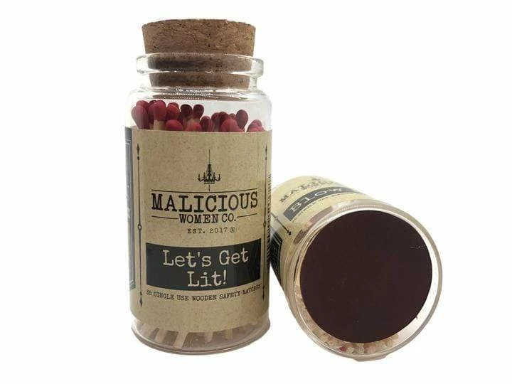 Candles + Scents Malicious Women Candle Co - Matches 5 Candles + Scents Malicious Women Candle Co - Matches