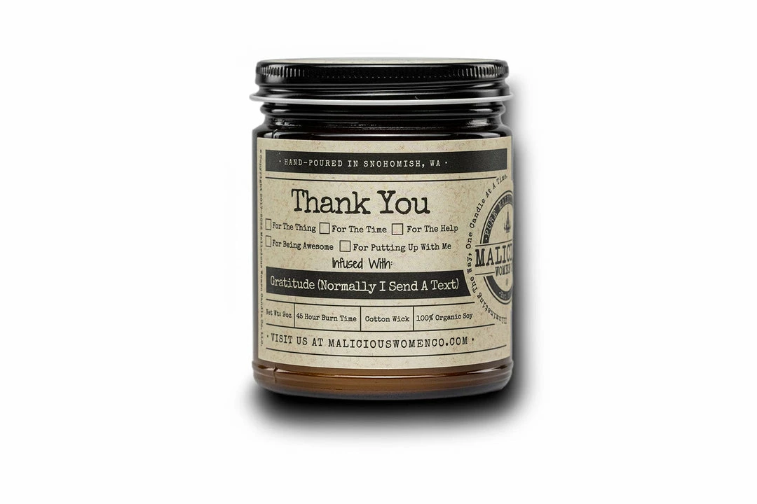 Malicious Women Candle Co. - Thank You 3 Malicious Women Candle Co. - Thank You
