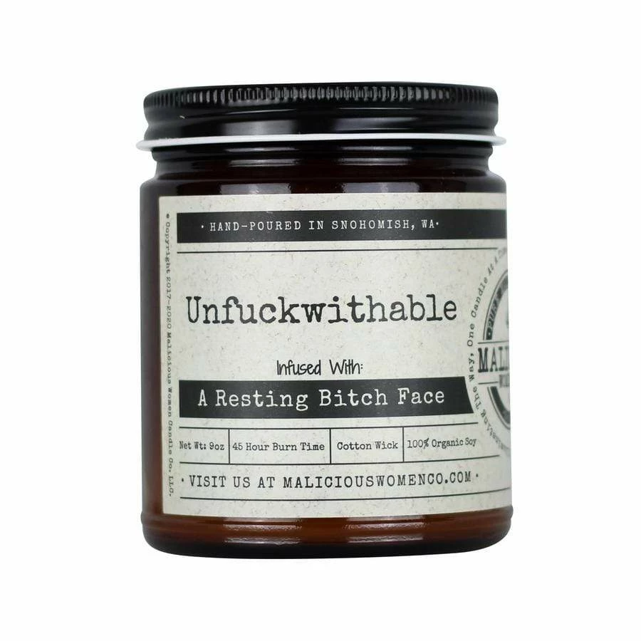 Candles + Scents Malicious Women Candle Co. - Unfuckwithable 3 Candles + Scents Malicious Women Candle Co. - Unfuckwithable