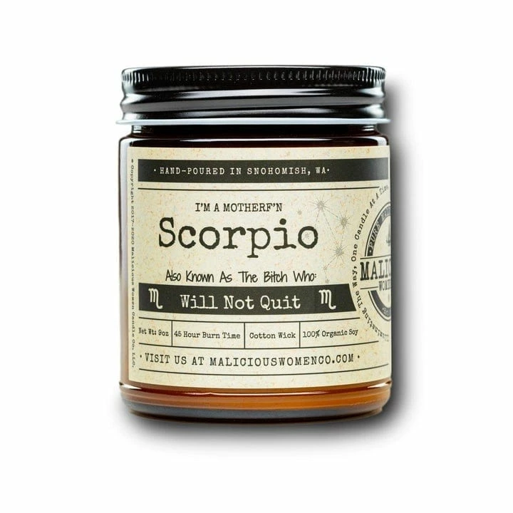 Malicious Women Candle Co Malicious Women - Zodiac Bitch Candle 14 Malicious Women Candle Co Malicious Women - Zodiac Bitch Candle