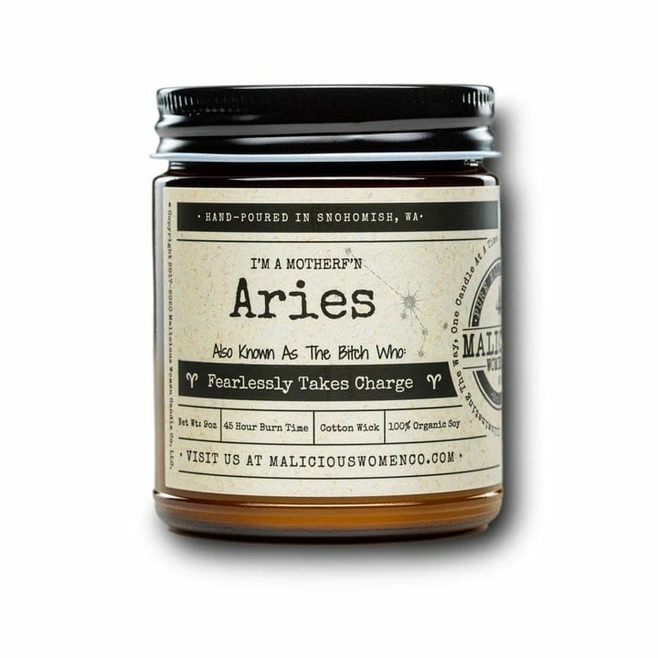 Malicious Women Candle Co Malicious Women - Zodiac Bitch Candle 3 Malicious Women Candle Co Malicious Women - Zodiac Bitch Candle