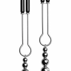 Master Series Adorn Triple Bead Nipple Clamp Set - Black