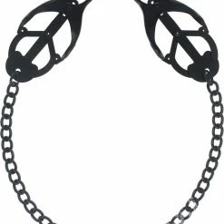 Kink + BDSM Master Series Monarch Noir Nipple Vice - Black