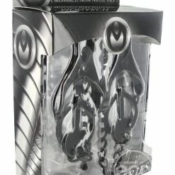 Kink + BDSM Master Series Monarch Noir Nipple Vice - Black