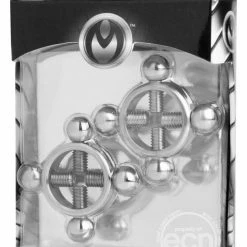 Master Series Rings Of Fire Stainless Steel Nipple Press Set - Silver Kink + BDSM