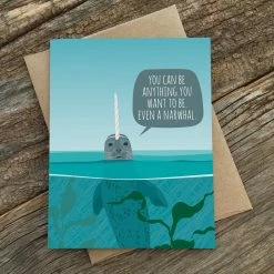 Modern Printed Matter - Be Anything You Want Seal Card Greeting + Gift Cards