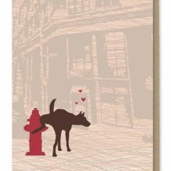Modern Printed Matter - Dog Hydrant Mine All Mine Card Greeting + Gift Cards