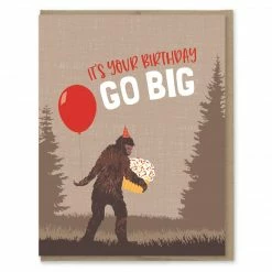 Modern Printed Matter - Go Big Birthday Card Greeting + Gift Cards