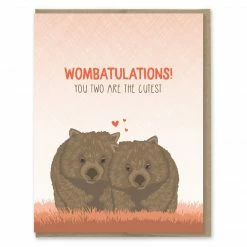 Modern Printed Matter - Wombatulations Card