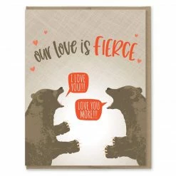 Modern Printed Matter - Fierce Love Valentine Card