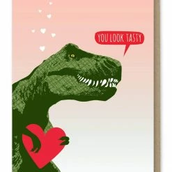 Modern Printed Matter - You Look Tasty Trex Card Greeting + Gift Cards