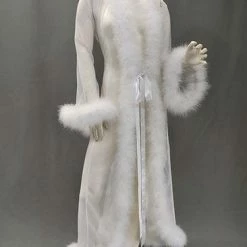 Mother Plucker White Feather Dressing Robe