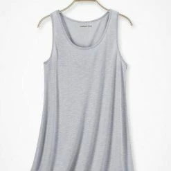 Lingerie Only Hearts - So Fine Lace Tank Tunic Mineral Blue