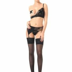Lingerie Patrice Catanzaro - Jeanne Suspender Belt - Black 9 Lingerie Patrice Catanzaro - Jeanne Suspender Belt - Black