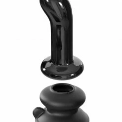 Pipedream Icicles - No. 84 Vibrating Glass Plug With Remote, Black Vibrators