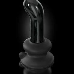 Pipedream Icicles - No. 84 Vibrating Glass Plug With Remote, Black Vibrators 13 Pipedream Icicles - No. 84 Vibrating Glass Plug With Remote, Black Vibrators