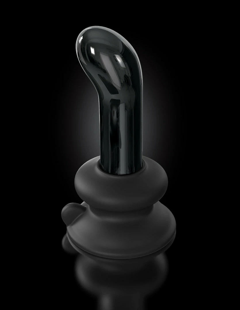 Pipedream Icicles - No. 84 Vibrating Glass Plug With Remote, Black Vibrators 7 Pipedream Icicles - No. 84 Vibrating Glass Plug With Remote, Black Vibrators
