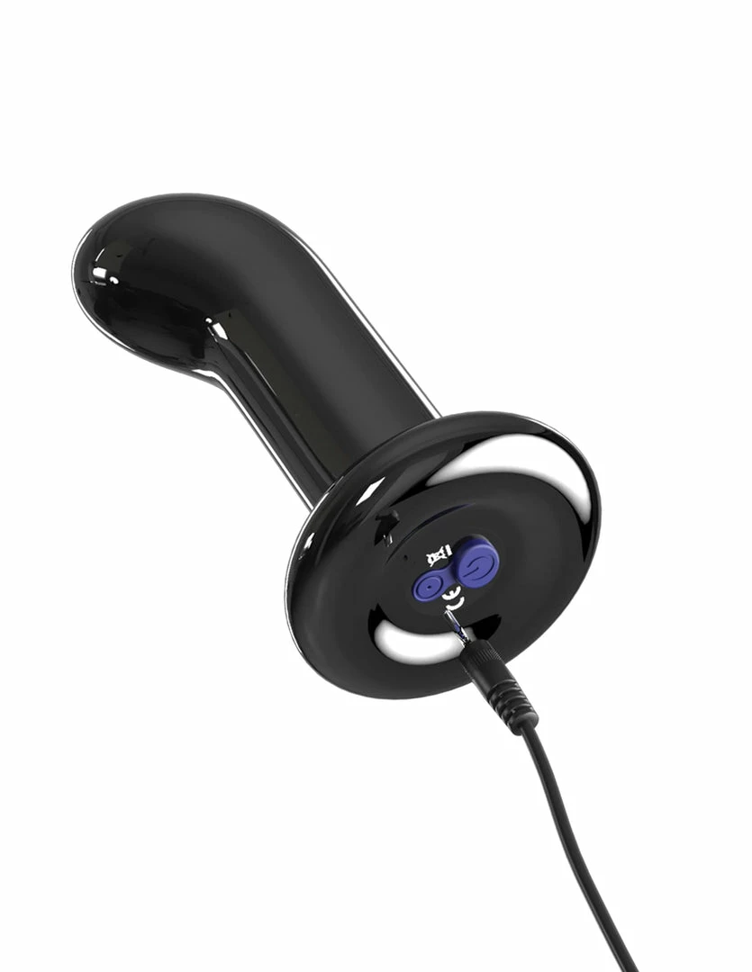 Pipedream Icicles - No. 84 Vibrating Glass Plug With Remote, Black Vibrators 5 Pipedream Icicles - No. 84 Vibrating Glass Plug With Remote, Black Vibrators