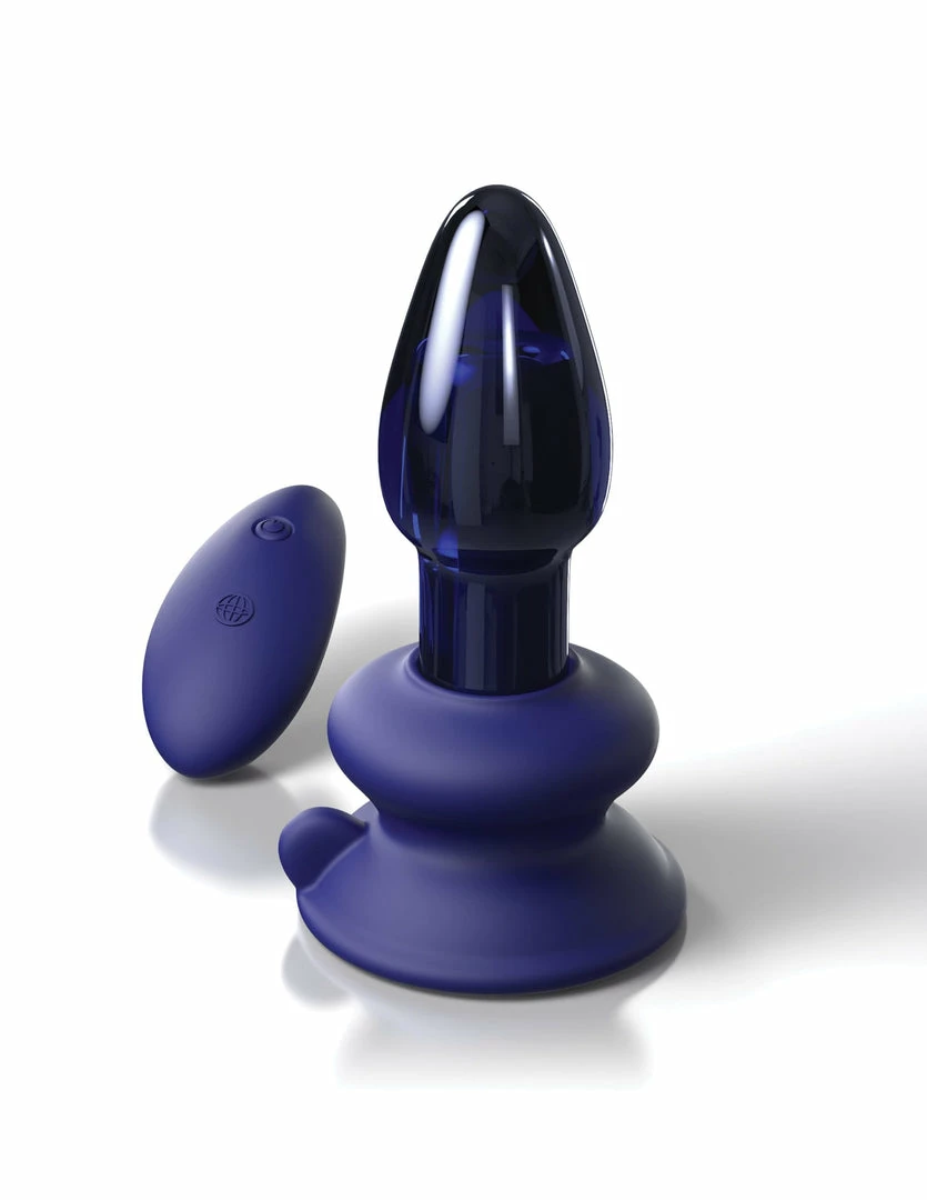 Pipedream Vibrators Icicles - No. 85 Vibrating Anal Plug With Remote, Blue 3 Pipedream Vibrators Icicles - No. 85 Vibrating Anal Plug With Remote, Blue