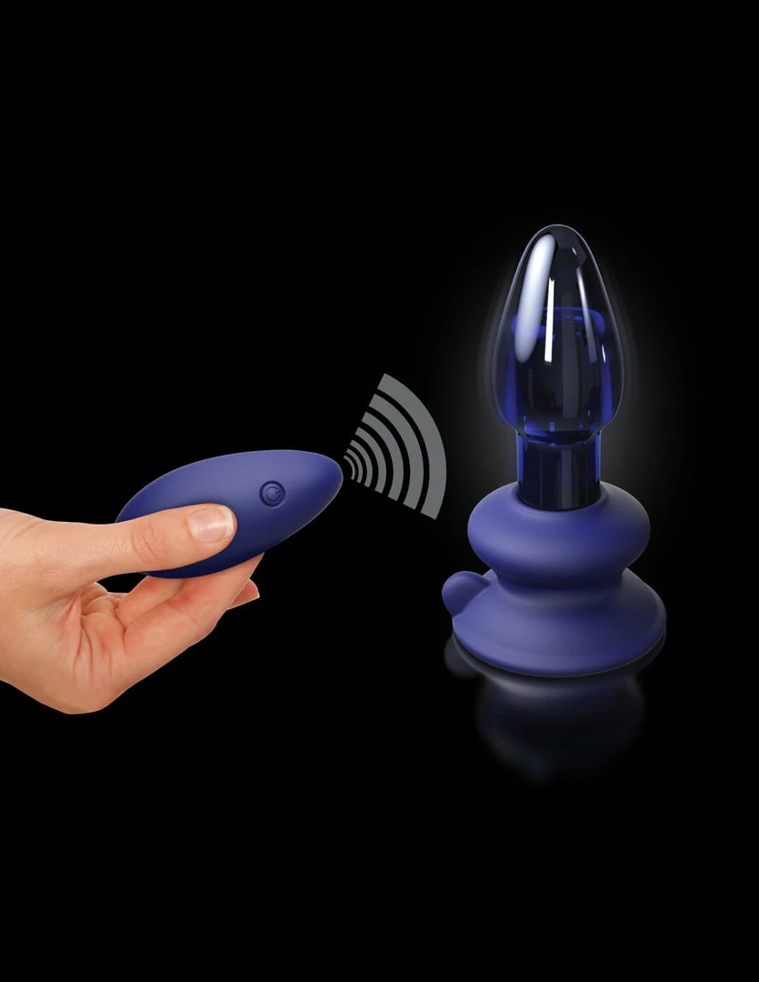 Pipedream Vibrators Icicles - No. 85 Vibrating Anal Plug With Remote, Blue 8 Pipedream Vibrators Icicles - No. 85 Vibrating Anal Plug With Remote, Blue