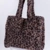 PJ Salvage - Leopard Sherpa Bag Toy Care, Cleaners + Storage
