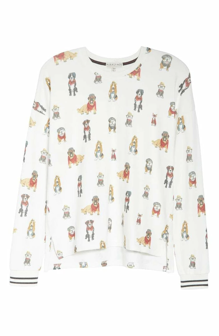 PJ Salvage - Hip Hound Long Sleeve Top Loungewear + Pajamas 3 PJ Salvage - Hip Hound Long Sleeve Top Loungewear + Pajamas