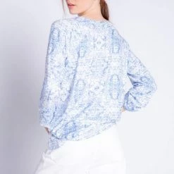 PJ Salvage - Boho Batik Long Sleeve Top Loungewear + Pajamas