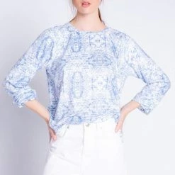 PJ Salvage - Boho Batik Long Sleeve Top Loungewear + Pajamas