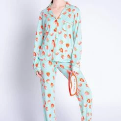 PJ Salvage - "Life Is Sweet" Playful Print PJ Set - Mint