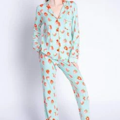 PJ Salvage - "Life Is Sweet" Playful Print PJ Set - Mint