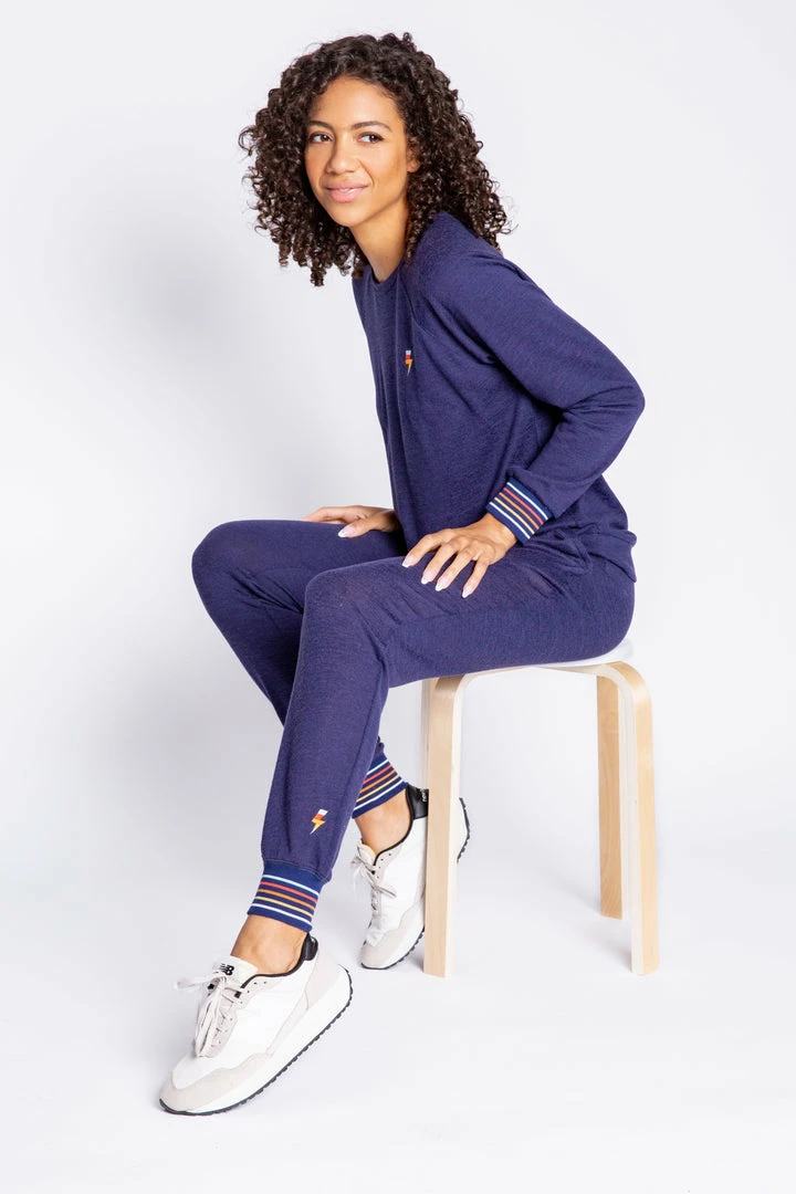 PJ Salvage - Embroidered Lightning Banded Pant Loungewear + Pajamas 5 PJ Salvage - Embroidered Lightning Banded Pant Loungewear + Pajamas