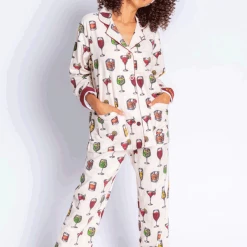 Loungewear + Pajamas PJ Salvage - Cheers! Flannel PJ Set