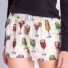 PJ Salvage - Cheers! Flannel PJ Shorts Loungewear + Pajamas