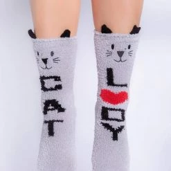Shoes, Socks + Slippers PJ Salvage - Fuzzy Cat Lady Socks