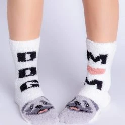 PJ Salvage - Fuzzy Dog Mom Socks