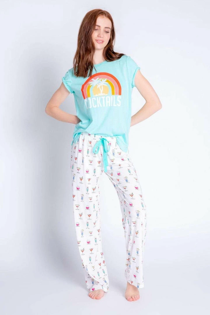 Loungewear + Pajamas PJ Salvage - Cocktails Tee 4 Loungewear + Pajamas PJ Salvage - Cocktails Tee