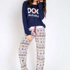 PJ Salvage - Dog Mama Top - Navy