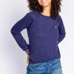 Loungewear + Pajamas PJ Salvage - Embroidered Lightning Long Sleeve Top