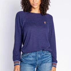 Loungewear + Pajamas PJ Salvage - Embroidered Lightning Long Sleeve Top