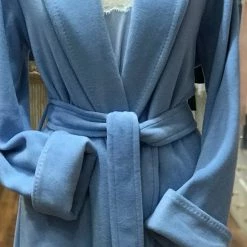 Bonne Nuit - Pluto Long Knitted Robe - Evening Blue