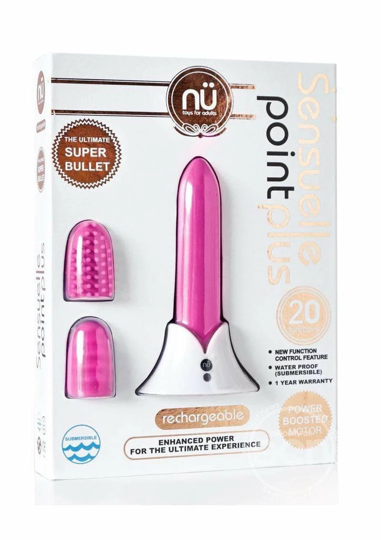 Vibrators Sensuelle - Point Plus Rechargeable Bullet 8 Vibrators Sensuelle - Point Plus Rechargeable Bullet