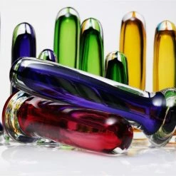 Simply Blown - Silky Glass, Purple Dildos