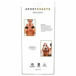 Sportsheets Soft Wrist Cuffs - Black 10 Sportsheets Soft Wrist Cuffs - Black