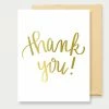 Greeting + Gift Cards Sweet Water Decor - Gold Foil Thank You Card