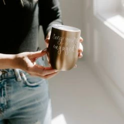 Sweet Water Decor - OMG! You're Engaged Metal Wine Tumbler