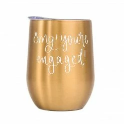 Sweet Water Decor - OMG! You're Engaged Metal Wine Tumbler