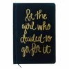Sweet Water Decor - Be The Girl Who Decided To Go For It Black And Gold Journal 1 Sweet Water Decor - Be The Girl Who Decided To Go For It Black And Gold Journal